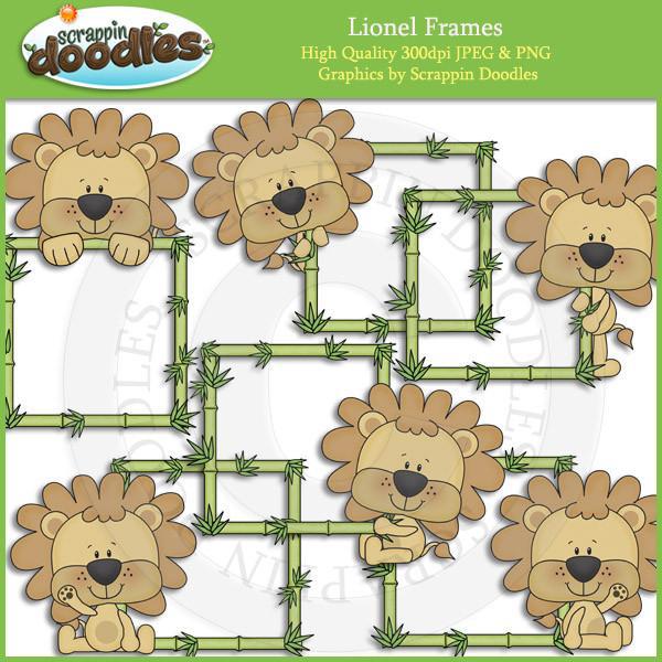 Lionel Frames Download - cute jungle lion frame