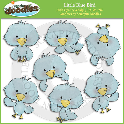Little Blue Bird Clip Art Download