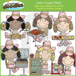 Little Cowgirl Math Clip Art Download