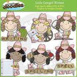 Little Cowgirl Writers Clip Art Download