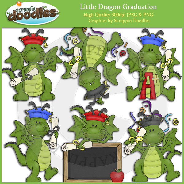 Little Dragon Graduation Clip Art Download