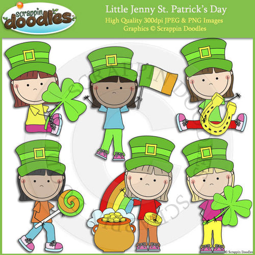 Little Jenny St. Patrick's Day Clip Art
