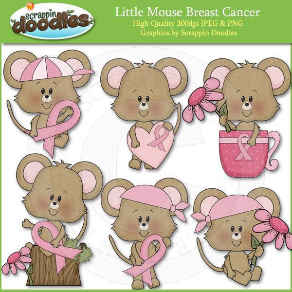 Little Breast Cancer Mouse Clip Art Download