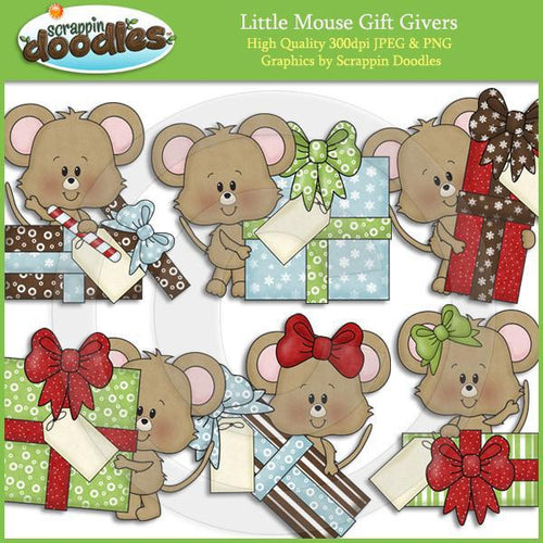 Little Mouse Gift Givers Clip Art Download