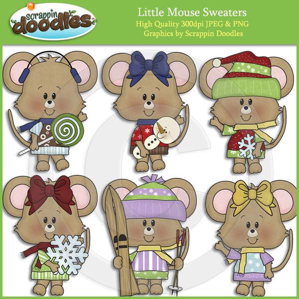 Little Mouse Sweaters Clip Art Download