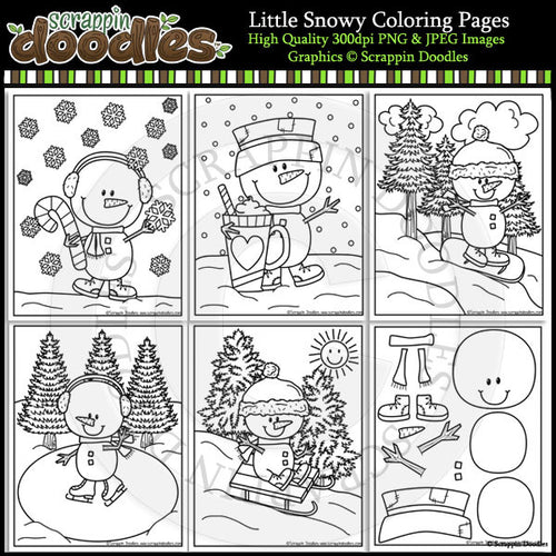 Little Snowy Coloring Pages