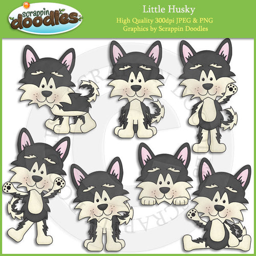 Little Husky Clip Art Download