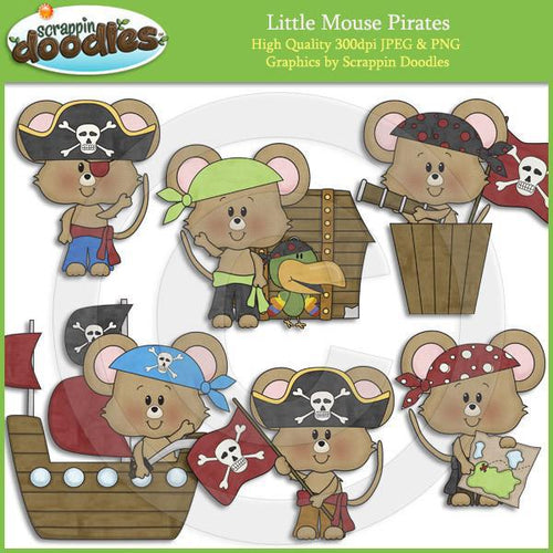 Little Mouse Pirates Clip Art Download