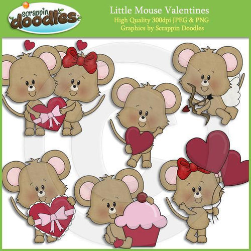Little Mouse Valentines Clip Art Download
