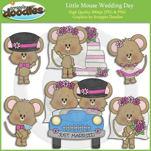 Little Mouse Wedding Day Clip Art Download