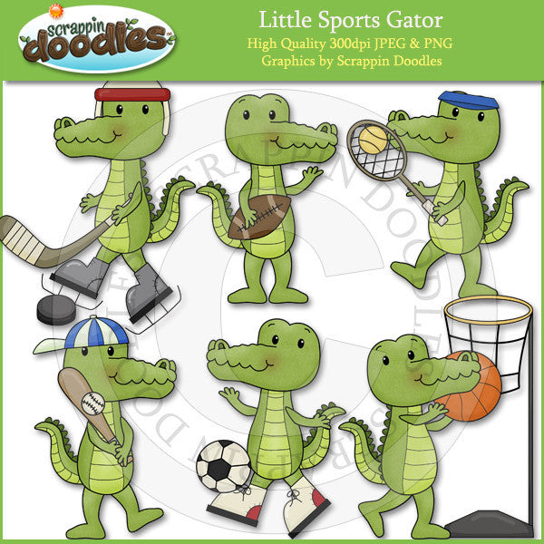 Little Sports Gators Clip Art Download