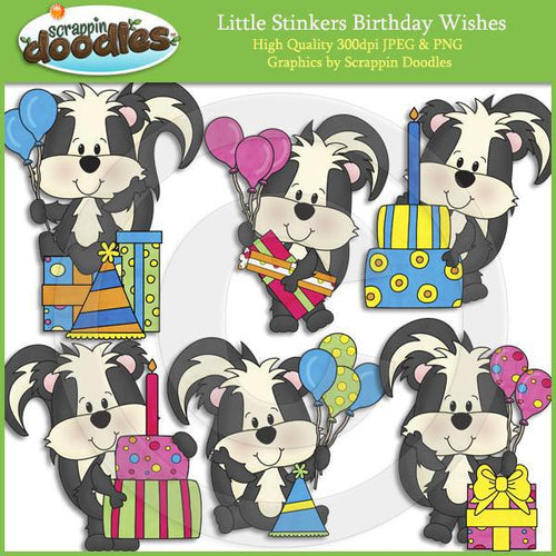 Little Stinkers Birthday Wishes Clip Art Download