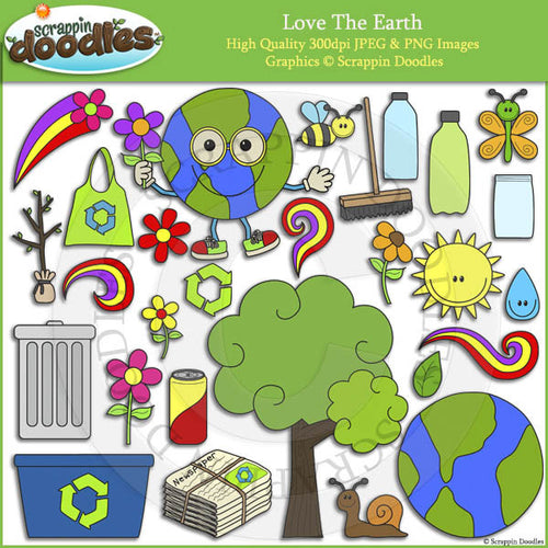 Love The Earth Clip Art