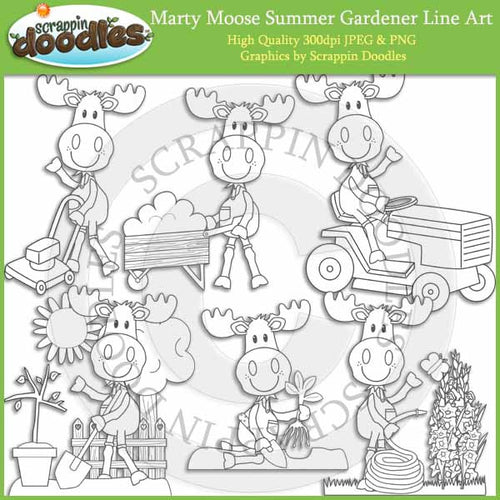 Marty Moose Summer Gardener