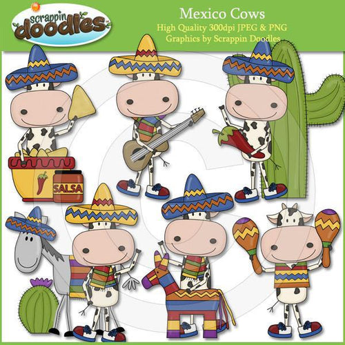 Mexico Cows Clip Art Download