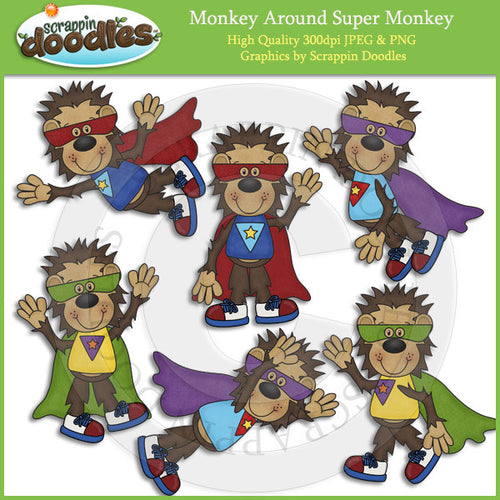 Monkey Around Super Monkey Clip Art Download