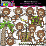 Monkey Business Clip Art & Line Art