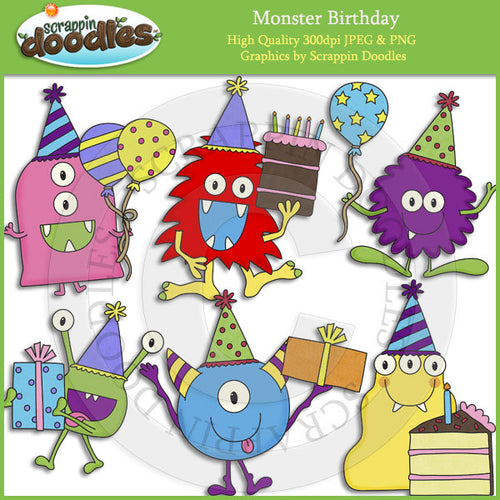 Monster Birthday Clip Art Download
