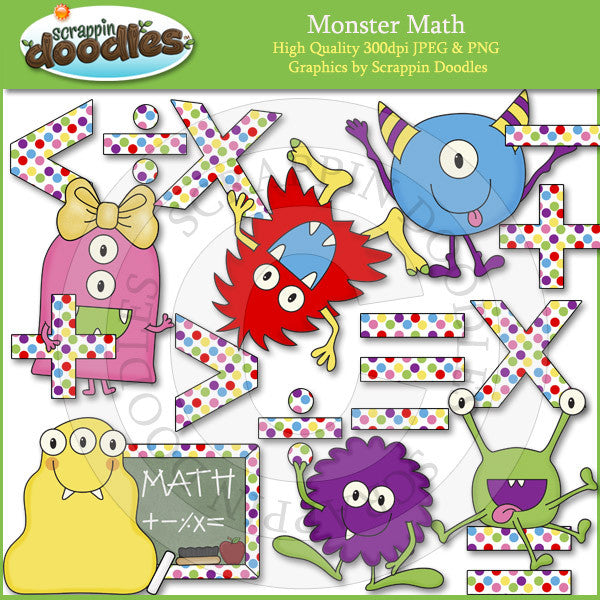 Monster Math – Scrappin Doodles