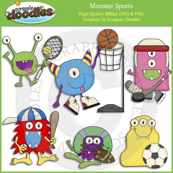 Monster Sports Clip Art Download