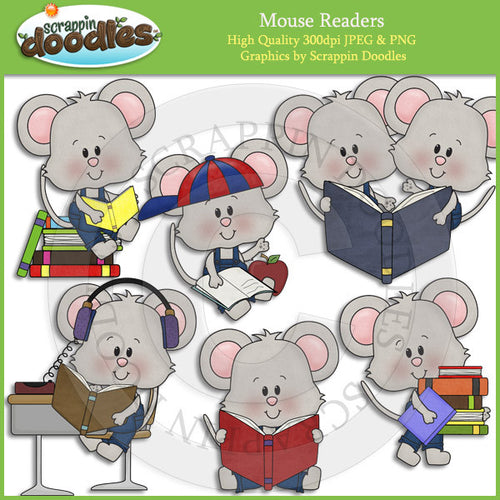 Mouse Readers Clip Art Download