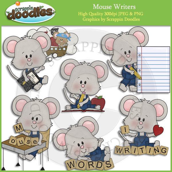 Writer Mouse Mouse Writers – Scrappin Doodles