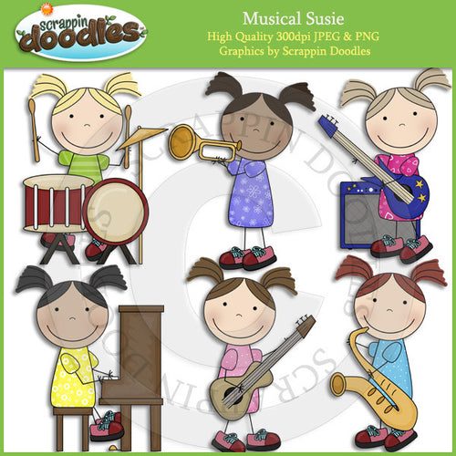 Musical Susie Clip Art Download