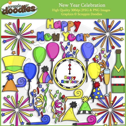 New Year Celebration Clip Art