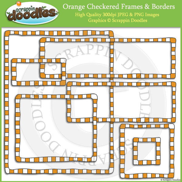 Checkered Borders & Frames BUNDLE