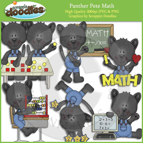 Panther Pete Math Clip Art Download