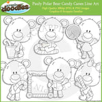 Pauly Polar Bear Candy Canes
