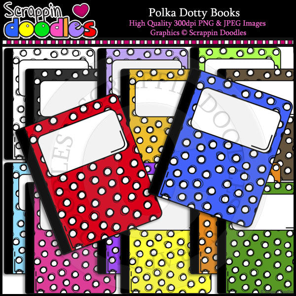 Polka DottyBooks Clip Art & Line Art