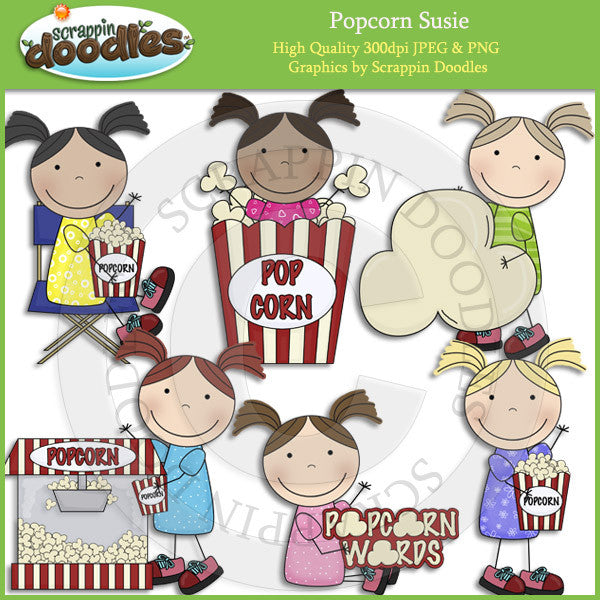 Popcorn Susie Clip Art Download