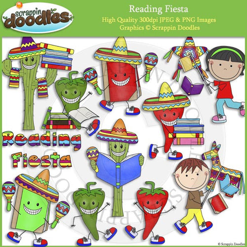 Reading Fiesta Clip Art