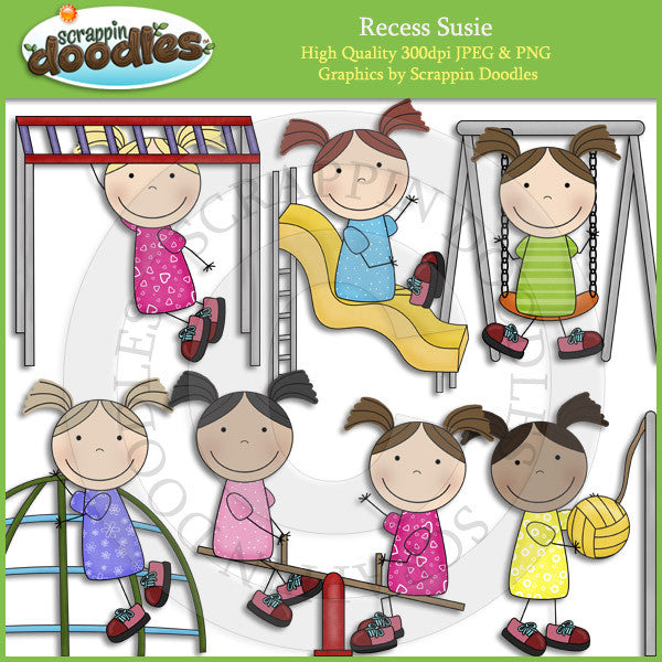 Recess Susie Clip Art Download