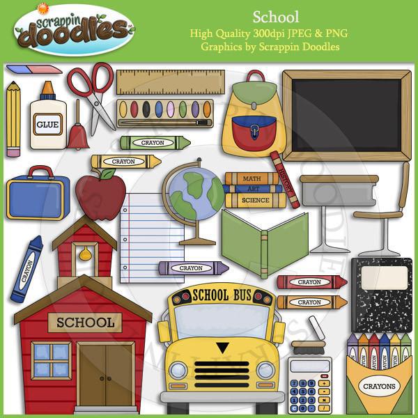 School Clip Art Collection Commercial Use