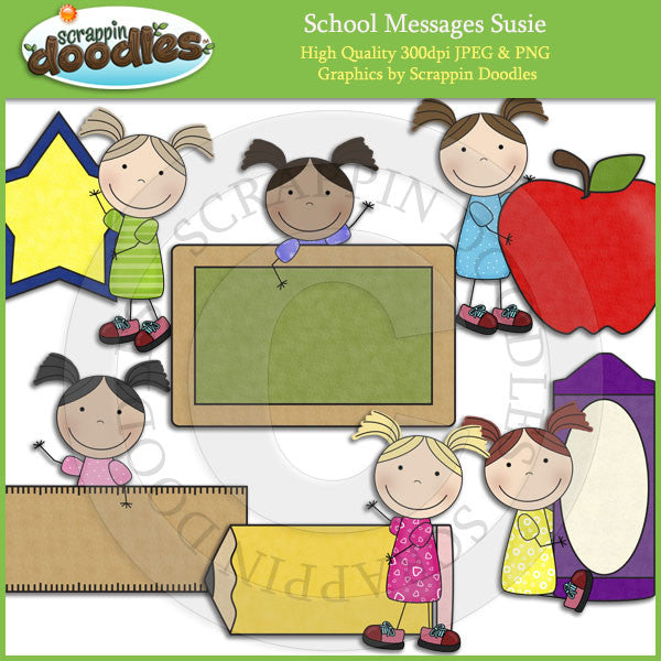 School Message Susie Clip Art Download