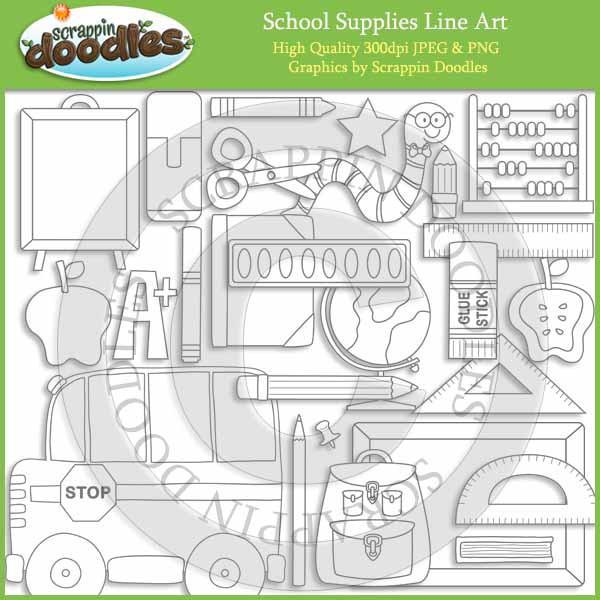 School Clip Art Collection Commercial Use