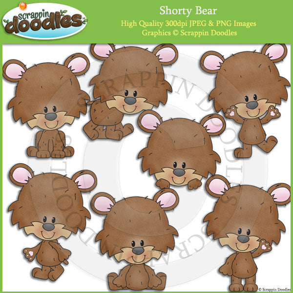 Shorty Bear Clip Art