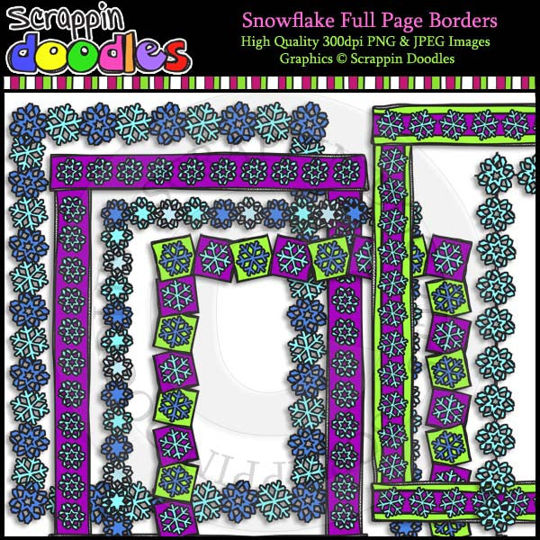 Snowflake Full Page Borders