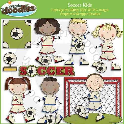 Soccer Kids Clip Art Download