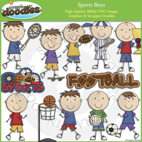 Sports Boys Clip Art Download