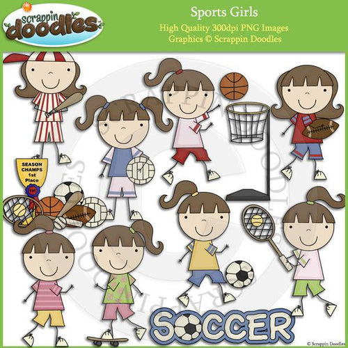 Sports Girls Clip Art Download