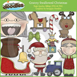 Granny Loves Christmas Clip Art Download