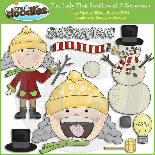 Granny Loves Snow Clip Art Download