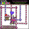 Sweet Valentine Candy Full Page Borders