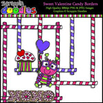 Sweet Valentine Candy Full Page Borders