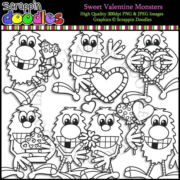Sweet Valentine Monsters