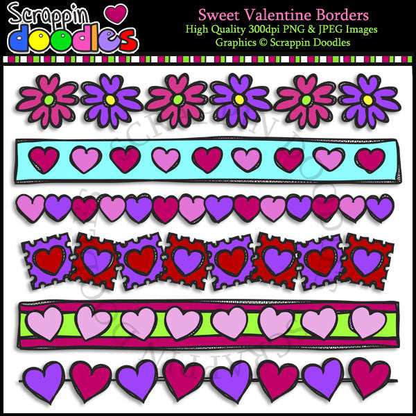 Sweet Valentine Borders