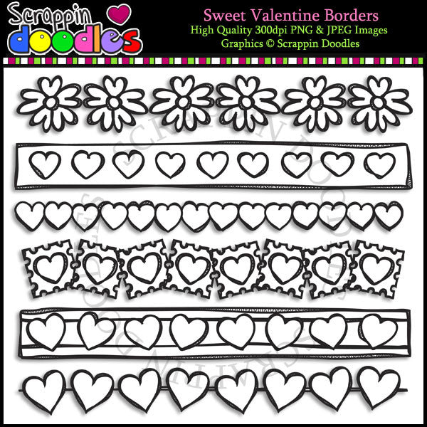 Sweet Valentine Borders